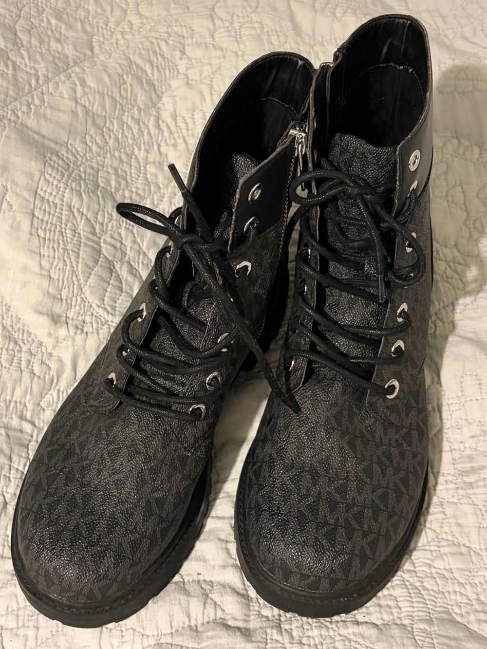 Michael Kors Women’s Black Logo Alistar Boots